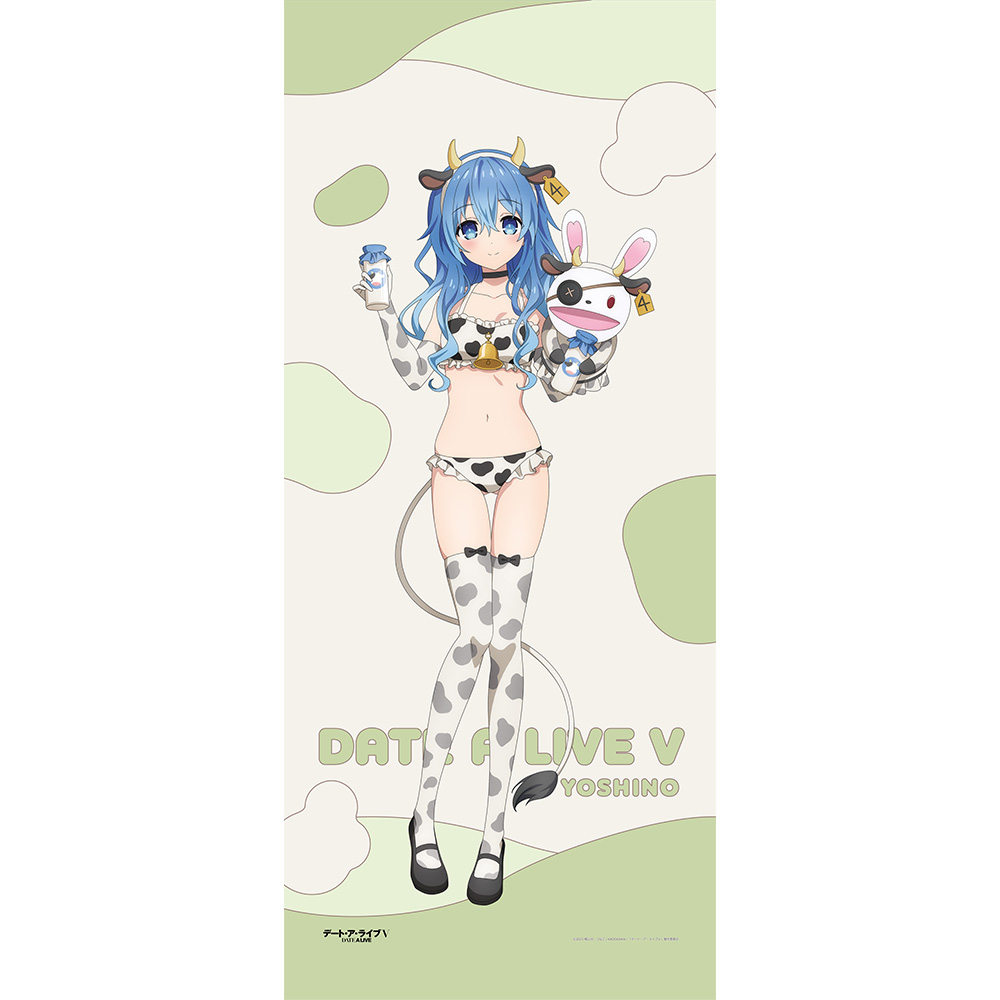 "Date A Live V" Original Illustration Extra Large Tapestry Yoshino / Cow Pattern Swimwear