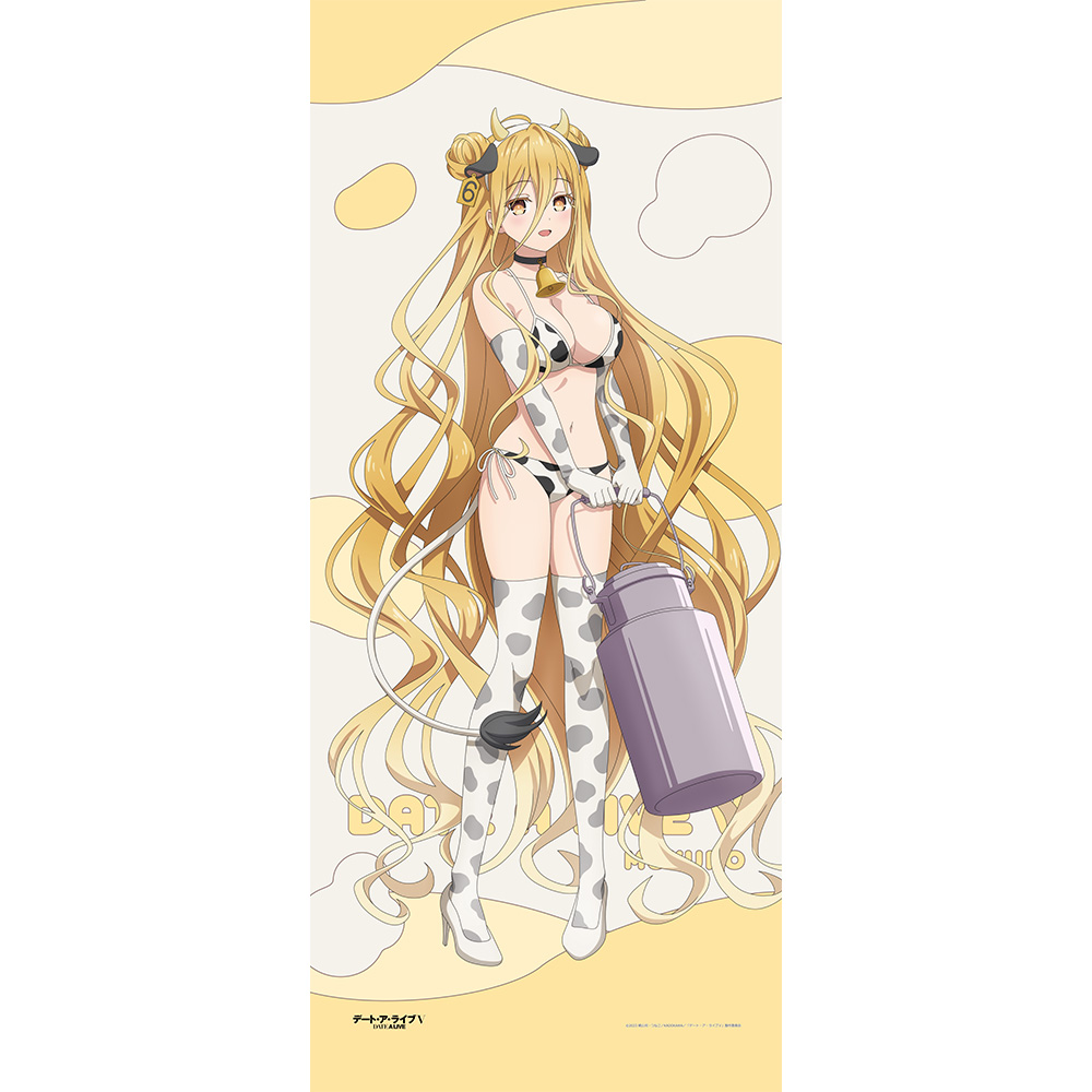 "Date A Live V" Original Illustration Extra Large Tapestry Hoshimiya Mukuro / Cow Pattern Swimwear