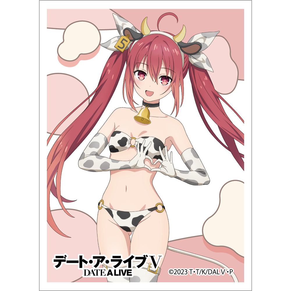 "Date A Live V" Original Illustration Sleeve Itsuka Kotori / Cow Pattern Swimwear