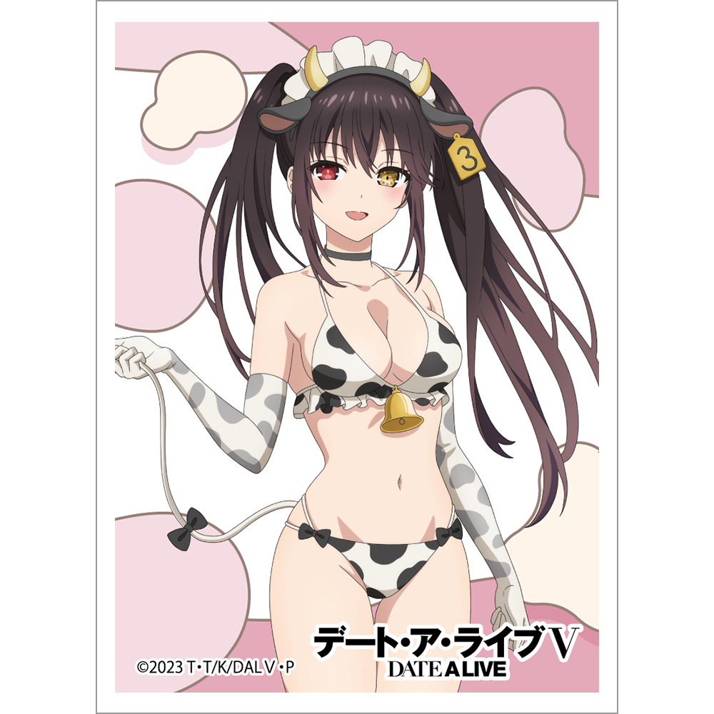 "Date A Live V" Original Illustration Sleeve Tokisaki Kurumi / Cow Pattern Swimwear