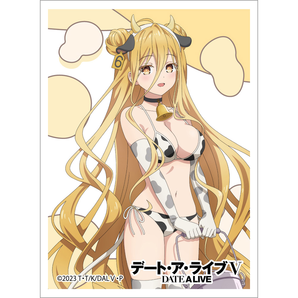 "Date A Live V" Original Illustration Sleeve Hoshimiya Mukuro / Cow Pattern Swimwear
