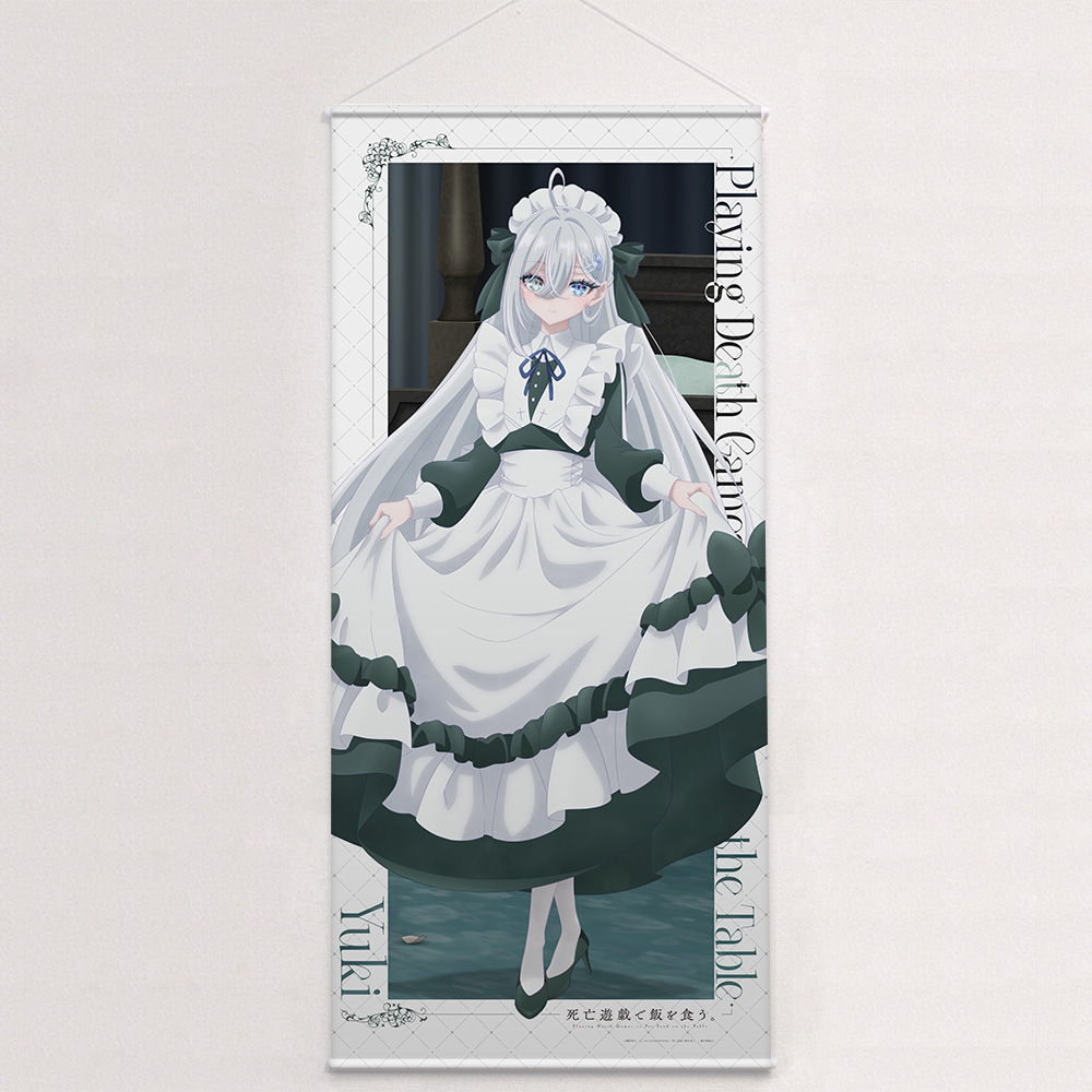 "Playing Death Games to Put Food on the Table" Original Illustration Extra Large Tapestry Yuki / Ghost House