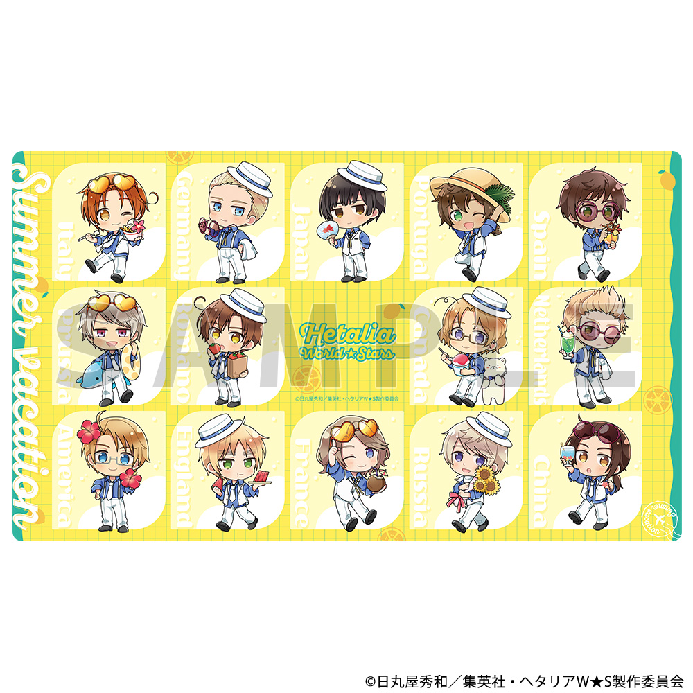 "Hetalia World Stars" Rubber Mat Summer Vacation