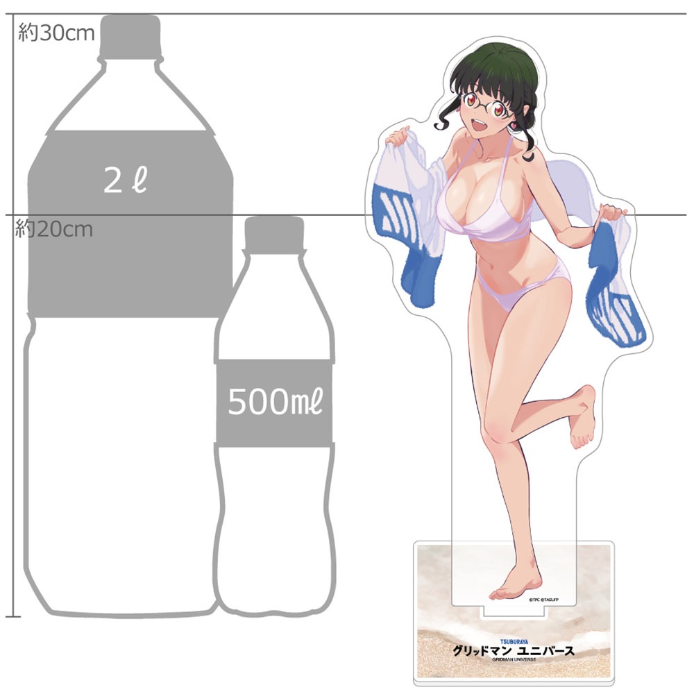 "GRIDMAN UNIVERSE" Original Illustration Extra Large Acrylic Stand The 2nd / Swimwear