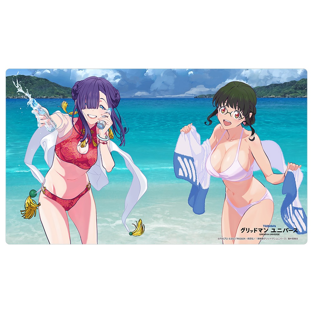 "GRIDMAN UNIVERSE" Original Illustration Rubber Mat The 2nd & Hime / Swimwear