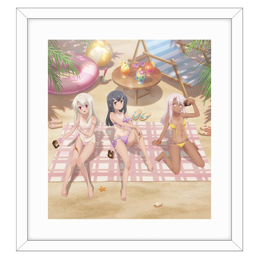 "Fate/kaleid liner Prisma Illya: Licht - The Nameless Girl" Original Illustration Replicate Genga Illya & Miyu & Chloe / Sunburn