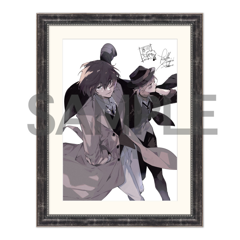 "Bungo Stray Dogs" Duplicate Autographed Color Replicate Genga F