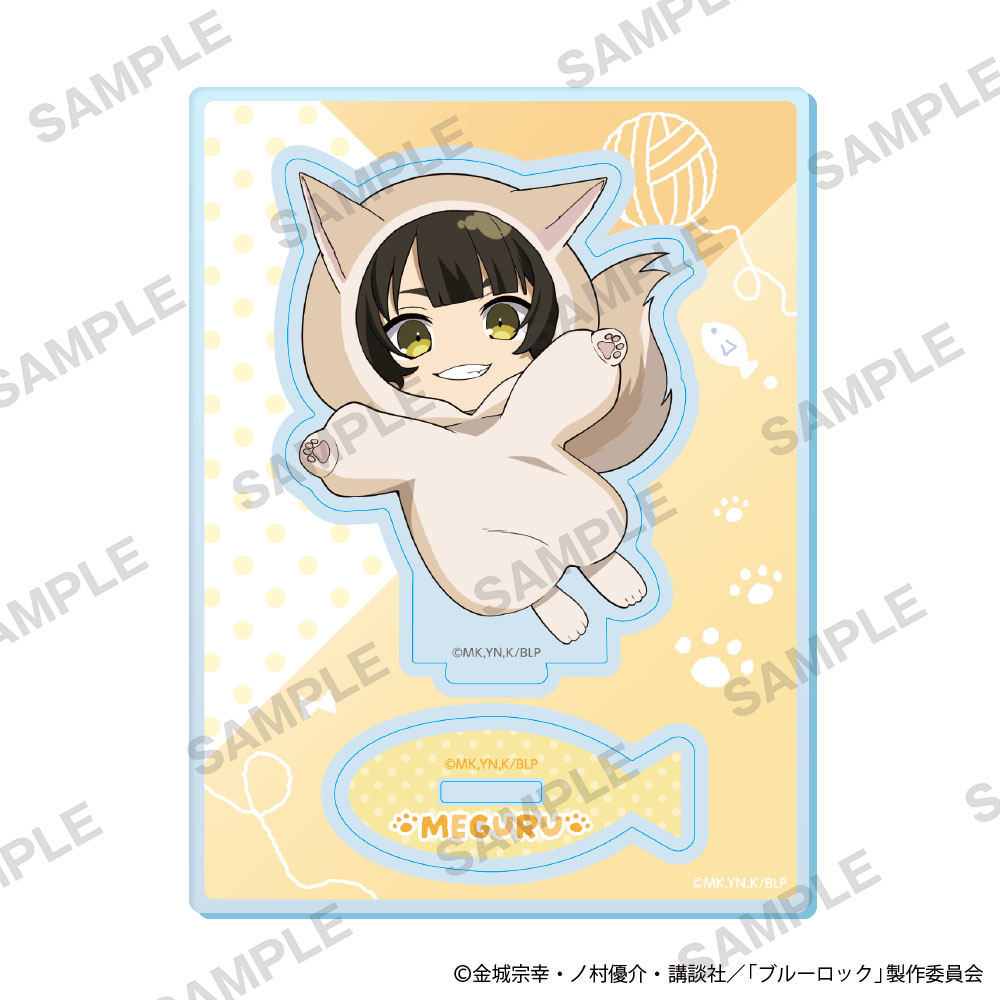 "Blue Lock" Mini Character Acrylic Stand Kigurumi Cat Ver. Bachira Meguru