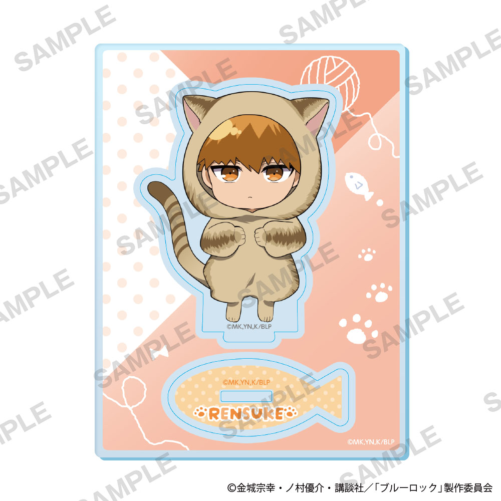 "Blue Lock" Mini Character Acrylic Stand Kigurumi Cat Ver. Kunigami Rensuke