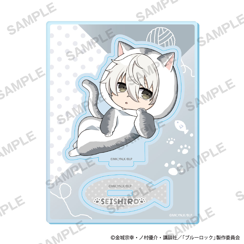 "Blue Lock" Mini Character Acrylic Stand Kigurumi Cat Ver. Nagi Seishiro