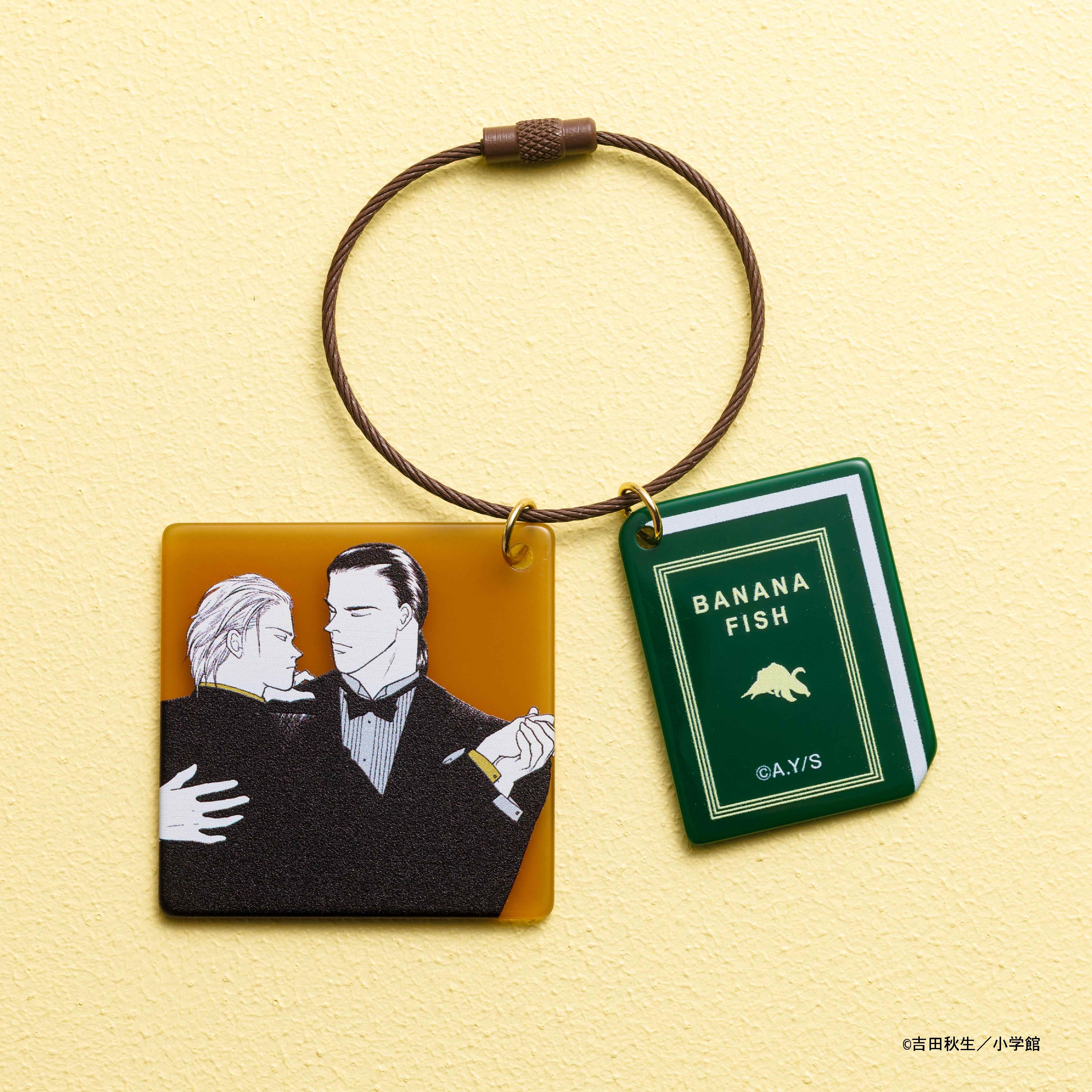 "Banana Fish" Double Acrylic Key Ring 1 Ash and Blanca