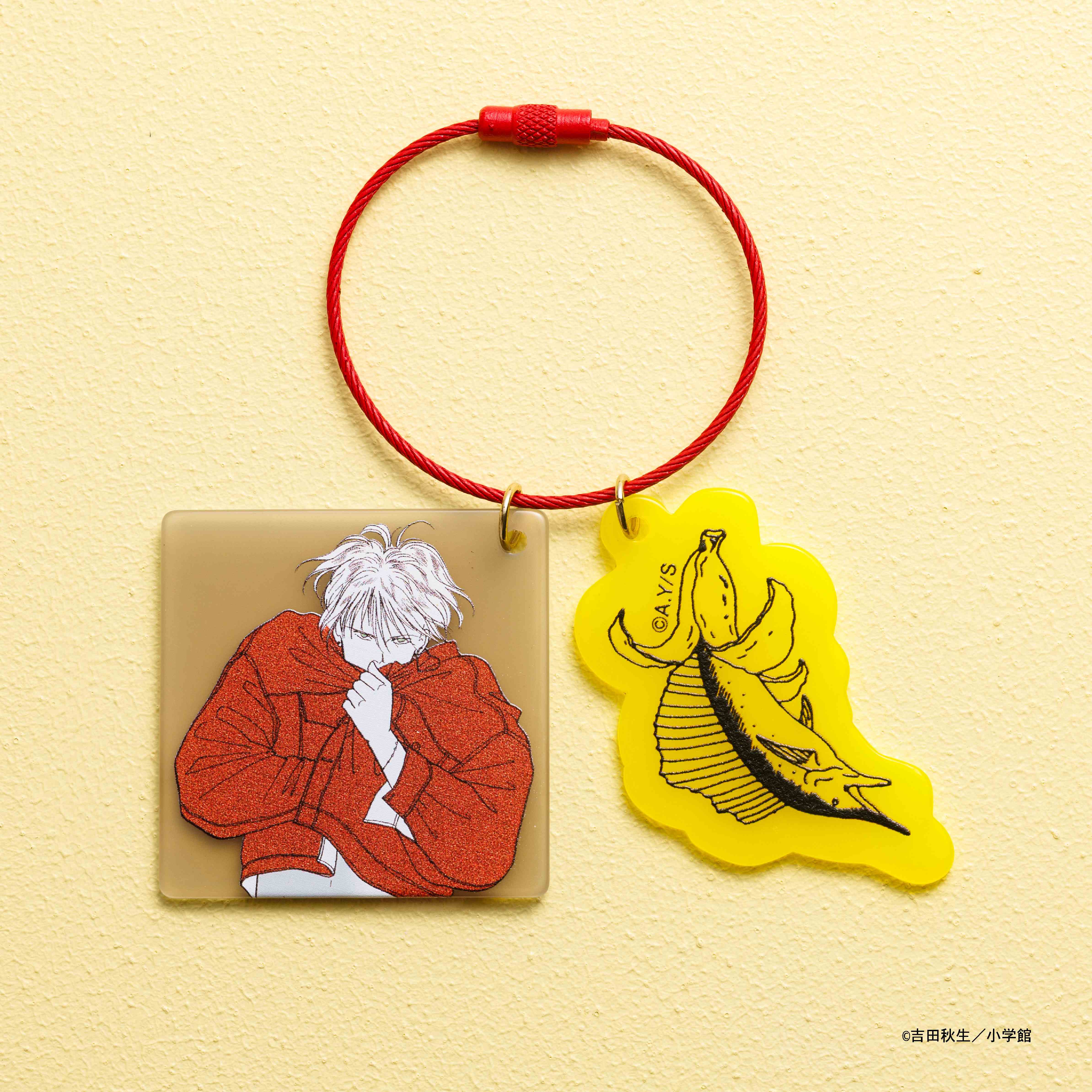 "Banana Fish" Double Acrylic Key Ring 4 Ash B (Banana Fish)