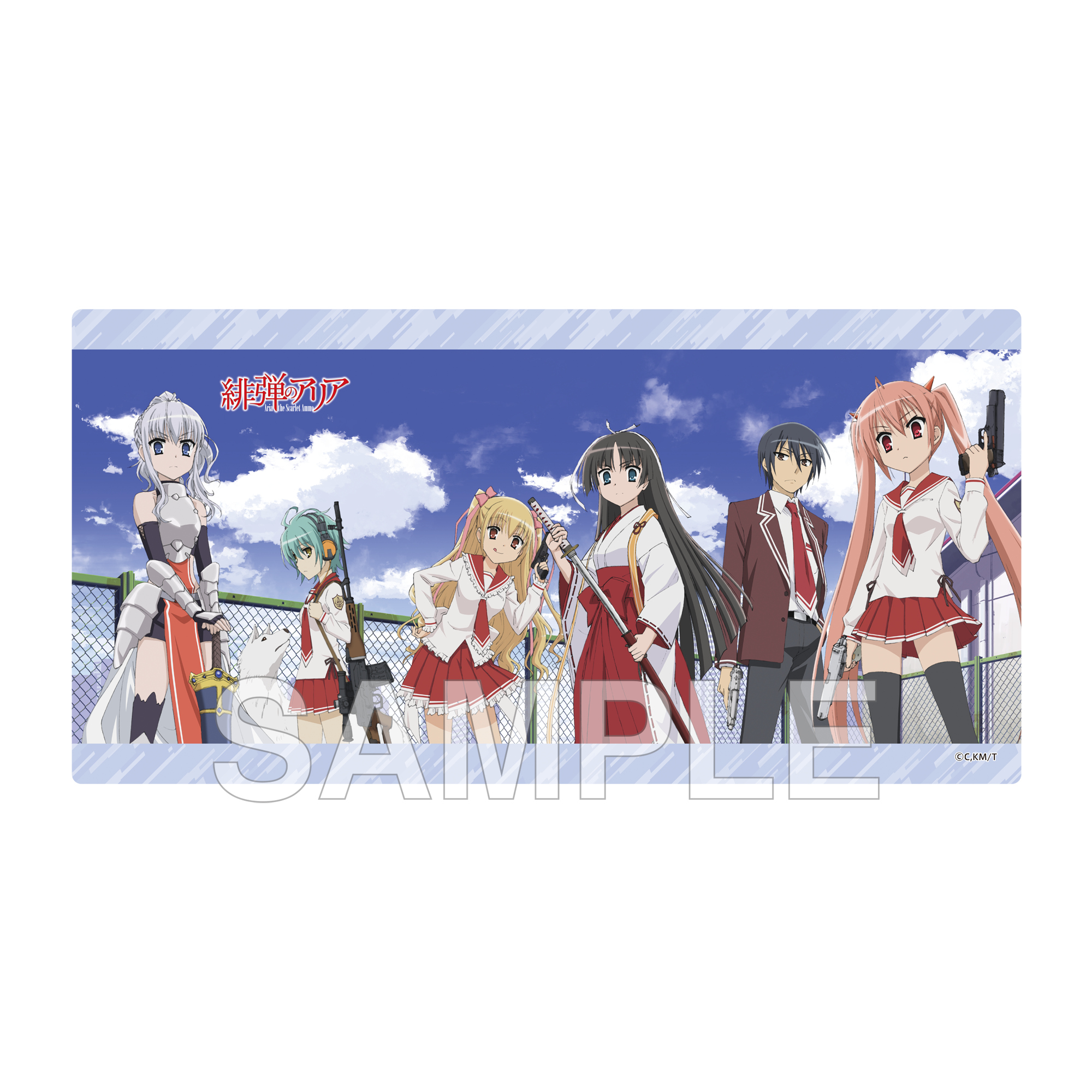 "Aria the Scarlet Ammo" Desk Mat Anime Series 15th Anniversary Ver.