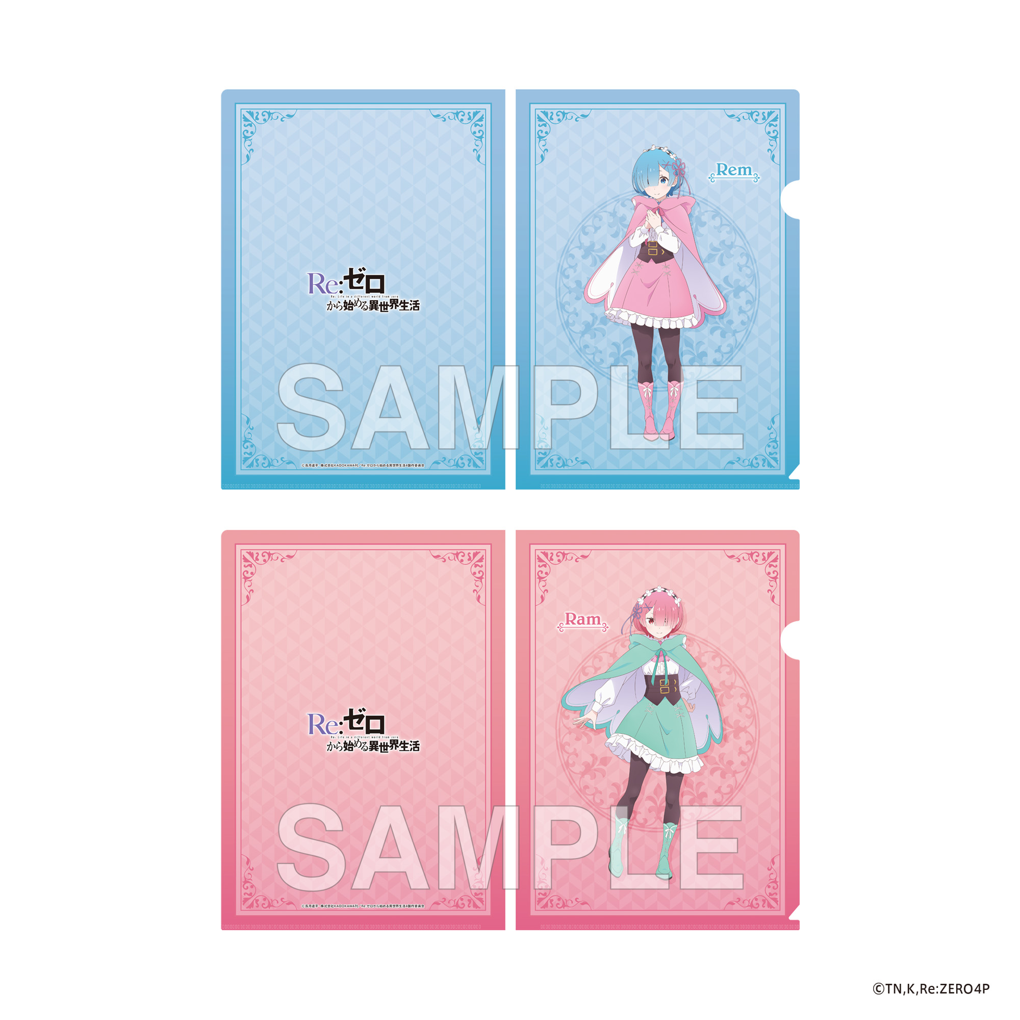 "Re:Zero kara Hajimeru Isekai Seikatsu" 4th Season Clear File Set Rem & Ram