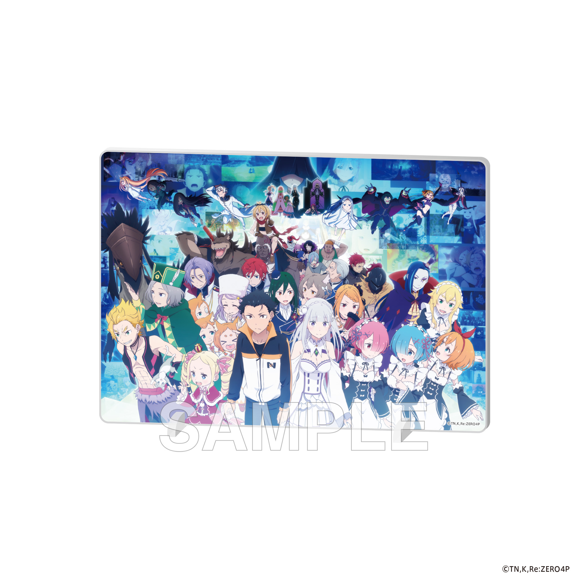 "Re:Zero kara Hajimeru Isekai Seikatsu" 4th Season Acrylic Panel Anime 10th Anniversary Visual Ver.