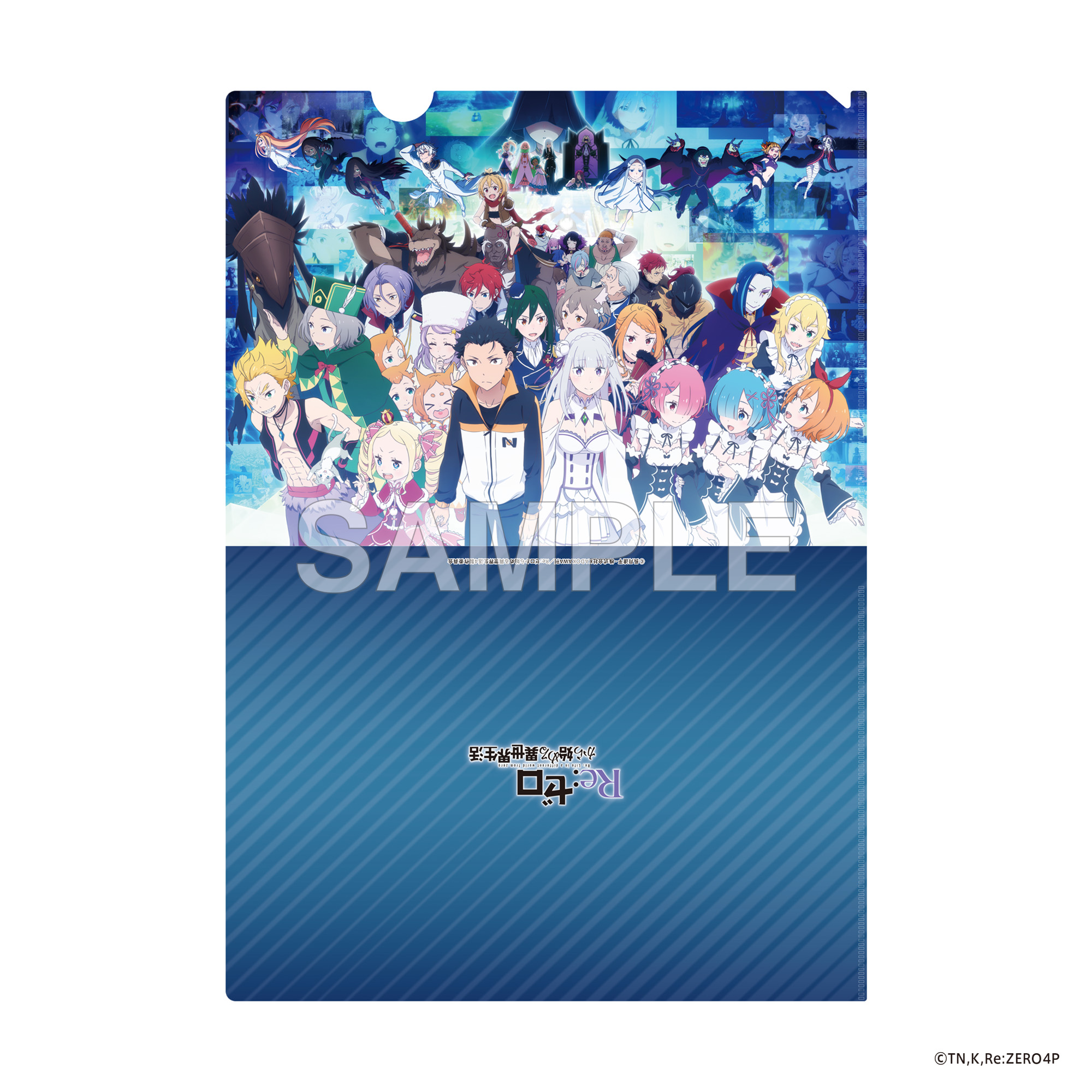 "Re:Zero kara Hajimeru Isekai Seikatsu" 4th Season Clear File Set with Can Badge Anime 10th Anniversary Visual Ver.