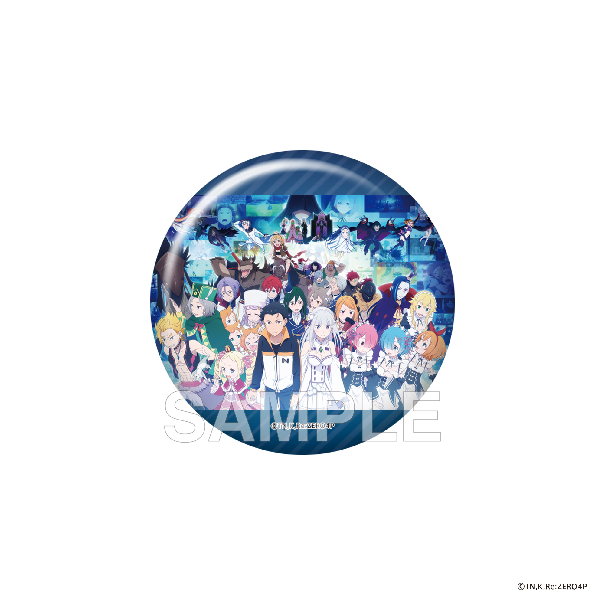 "Re:Zero kara Hajimeru Isekai Seikatsu" 4th Season Clear File Set with Can Badge Anime 10th Anniversary Visual Ver.