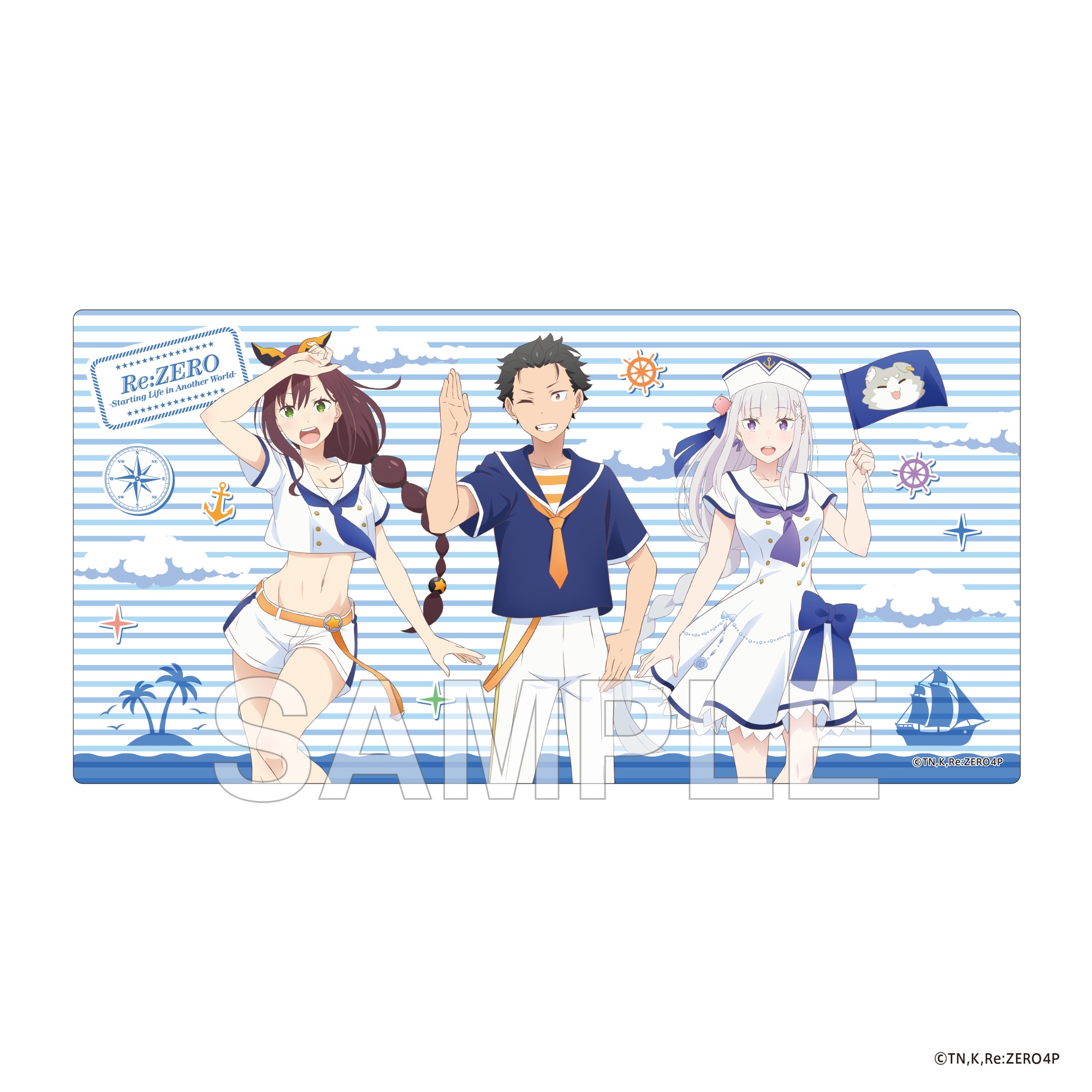 "Re:Zero kara Hajimeru Isekai Seikatsu" Desk Mat Marine Ver.