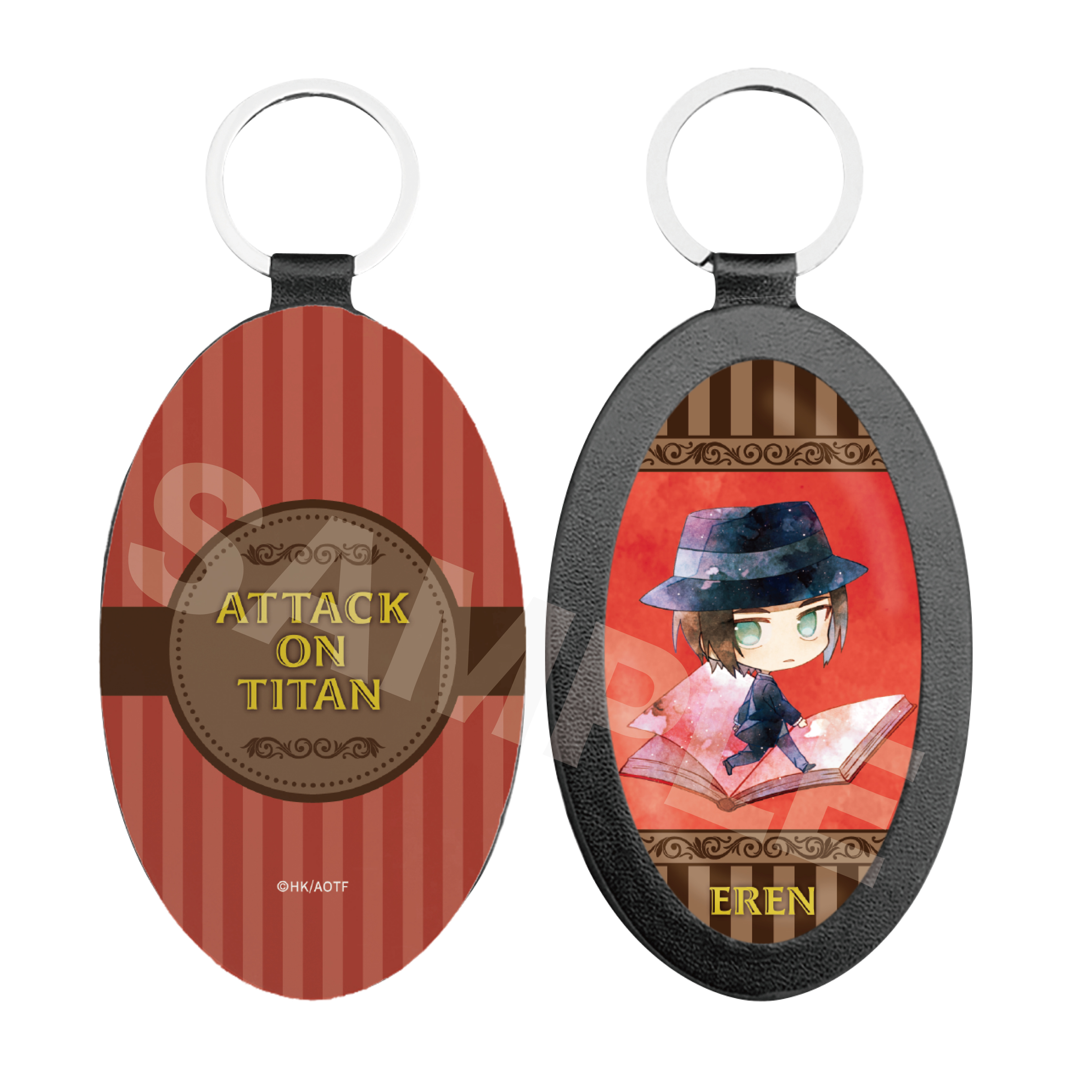 [Pre-order] "Attack on Titan The Final Season" Chara Deru Art Leather Key Chain 01 Eren