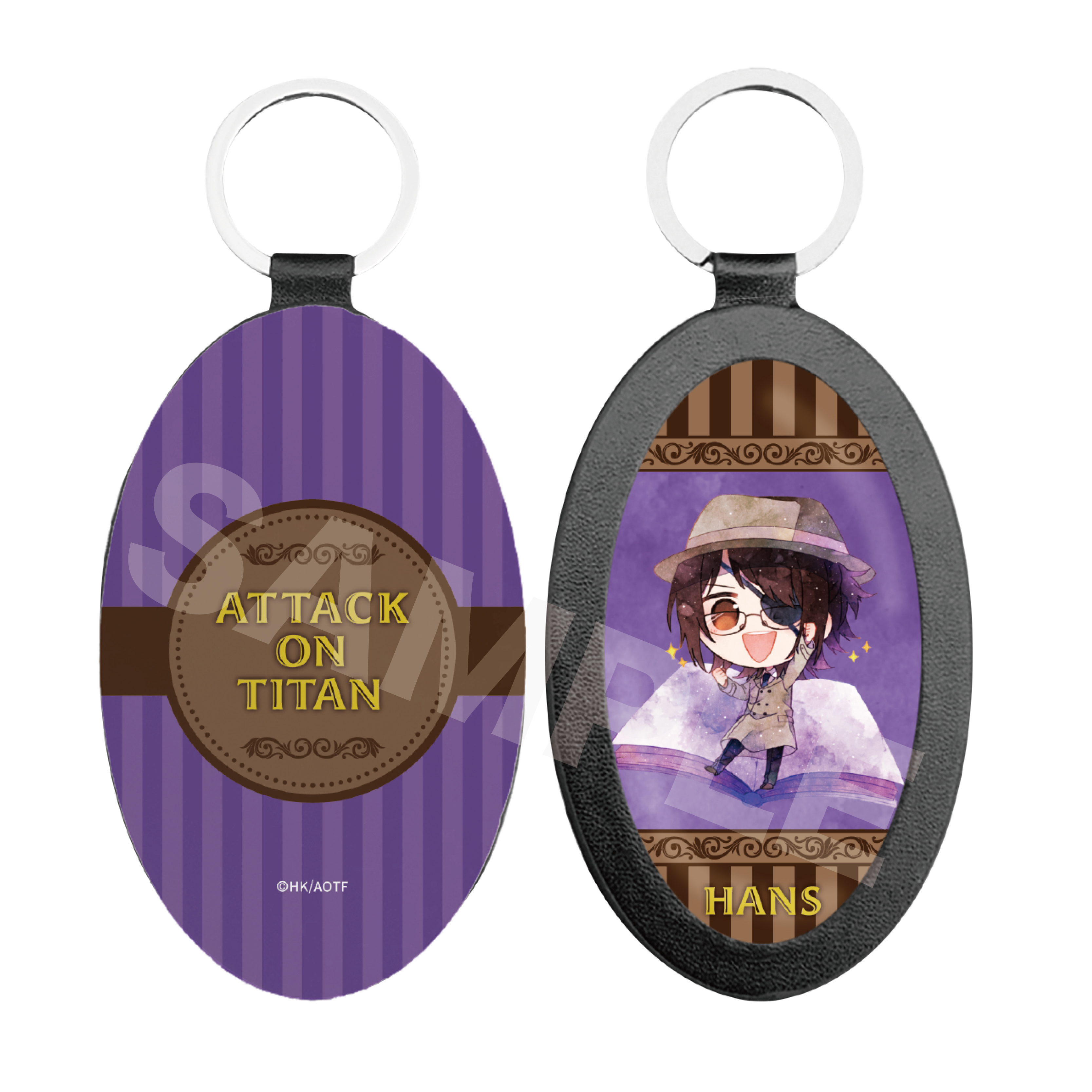 [Pre-order] "Attack on Titan The Final Season" Chara Deru Art Leather Key Chain 03 Hans