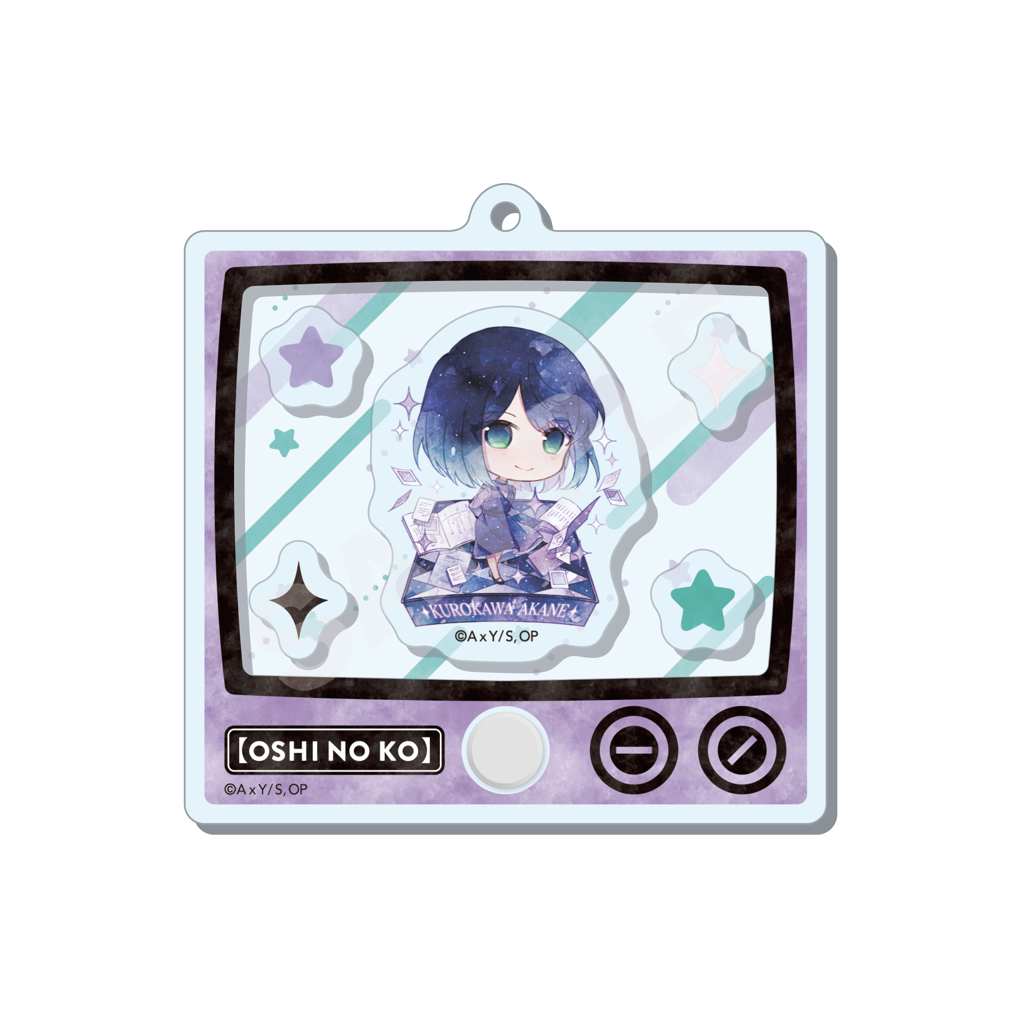 [Pre-order] "Oshi no Ko" Chara Deru Art Shakashaka Acrylic Key Chain 06 Kurokawa Akane