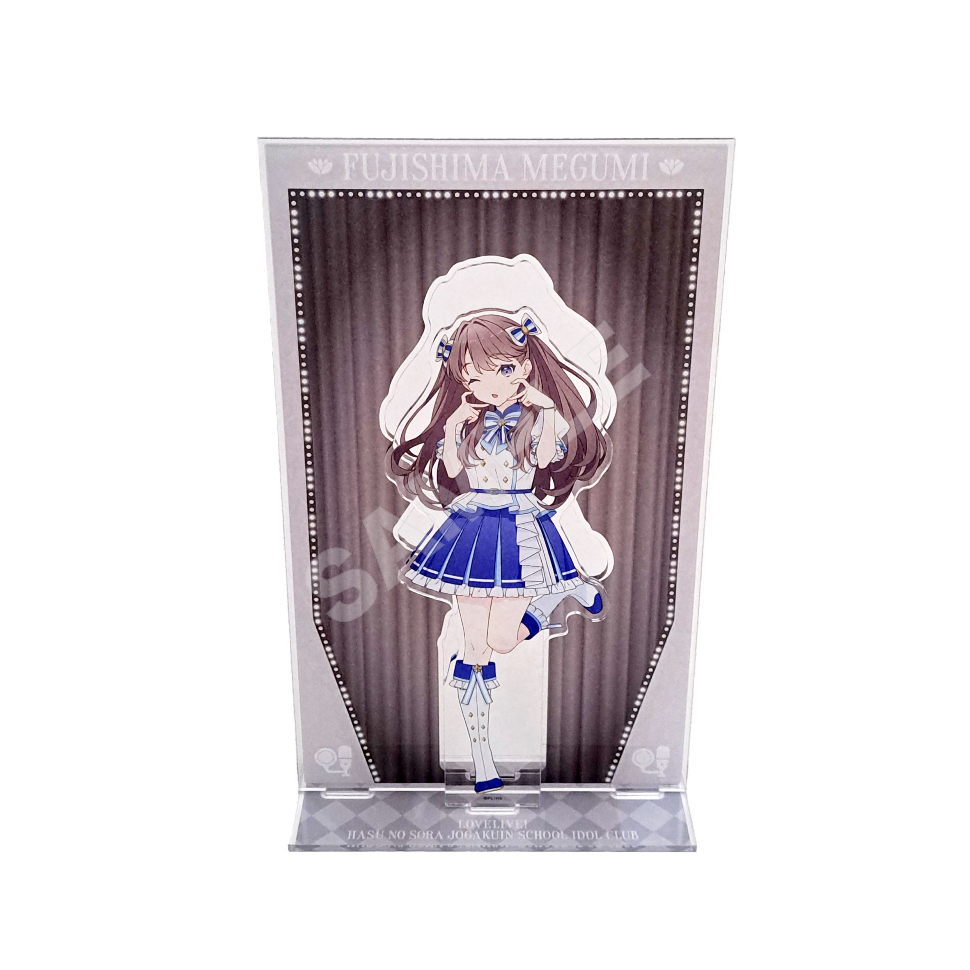 "Love Live! Hasu no Sora Jogakuin School Idol Club" Acrylic Stand with Background F Fujishima Megumi