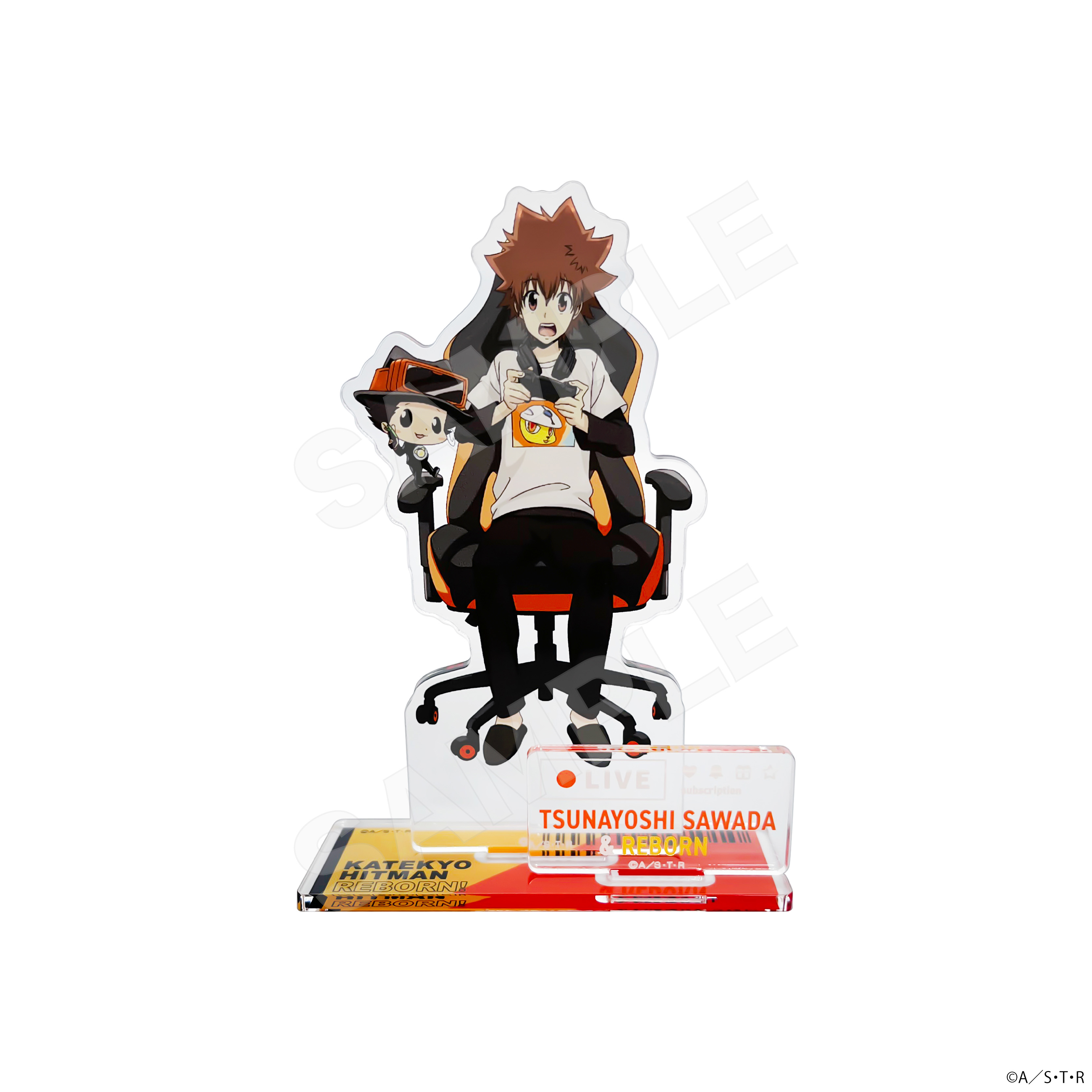 "Reborn!" Diorama Acrylic 01 Sawada Tsunayoshi & Reborn