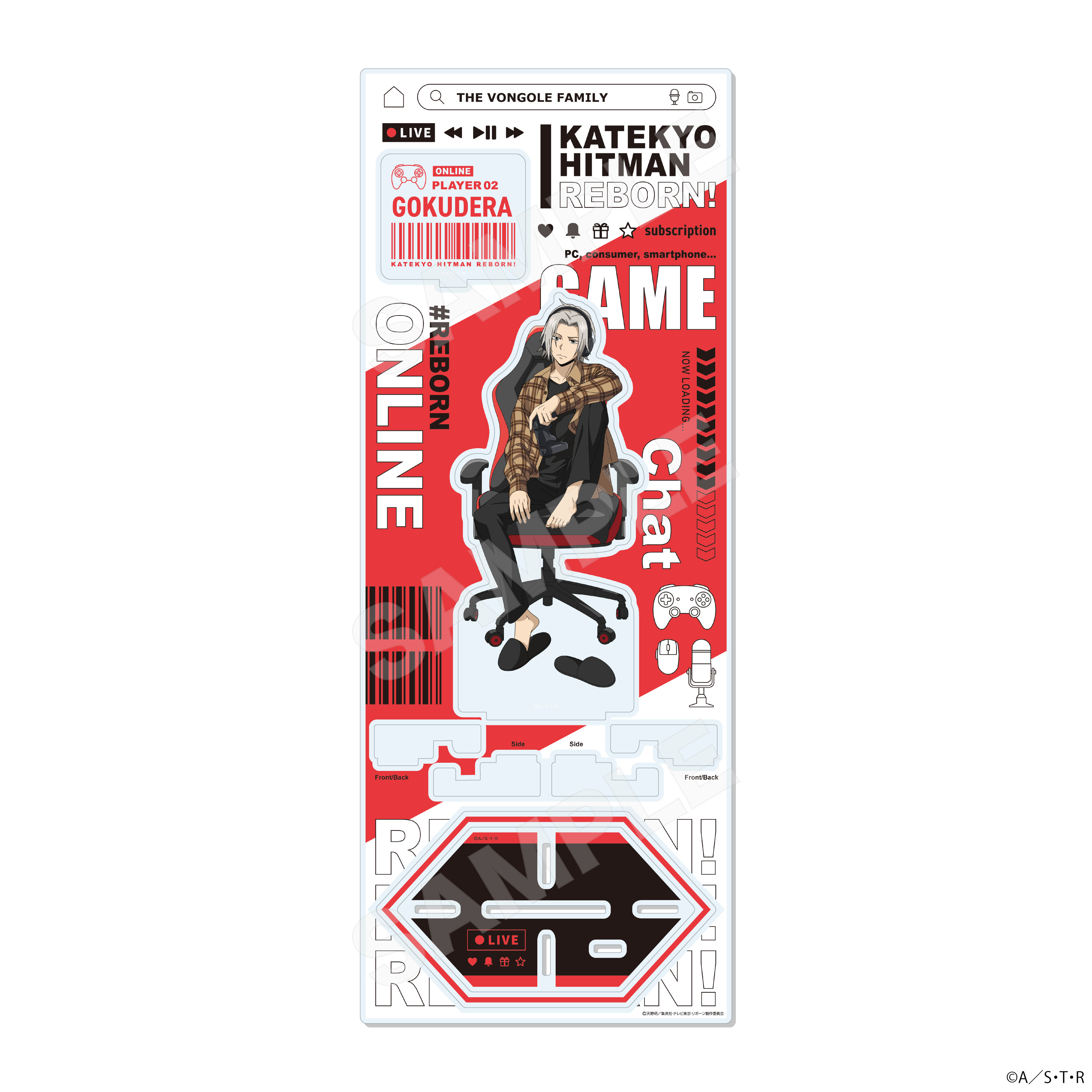 "Reborn!" Acrylic Stand (L) 02 Gokudera Hayato
