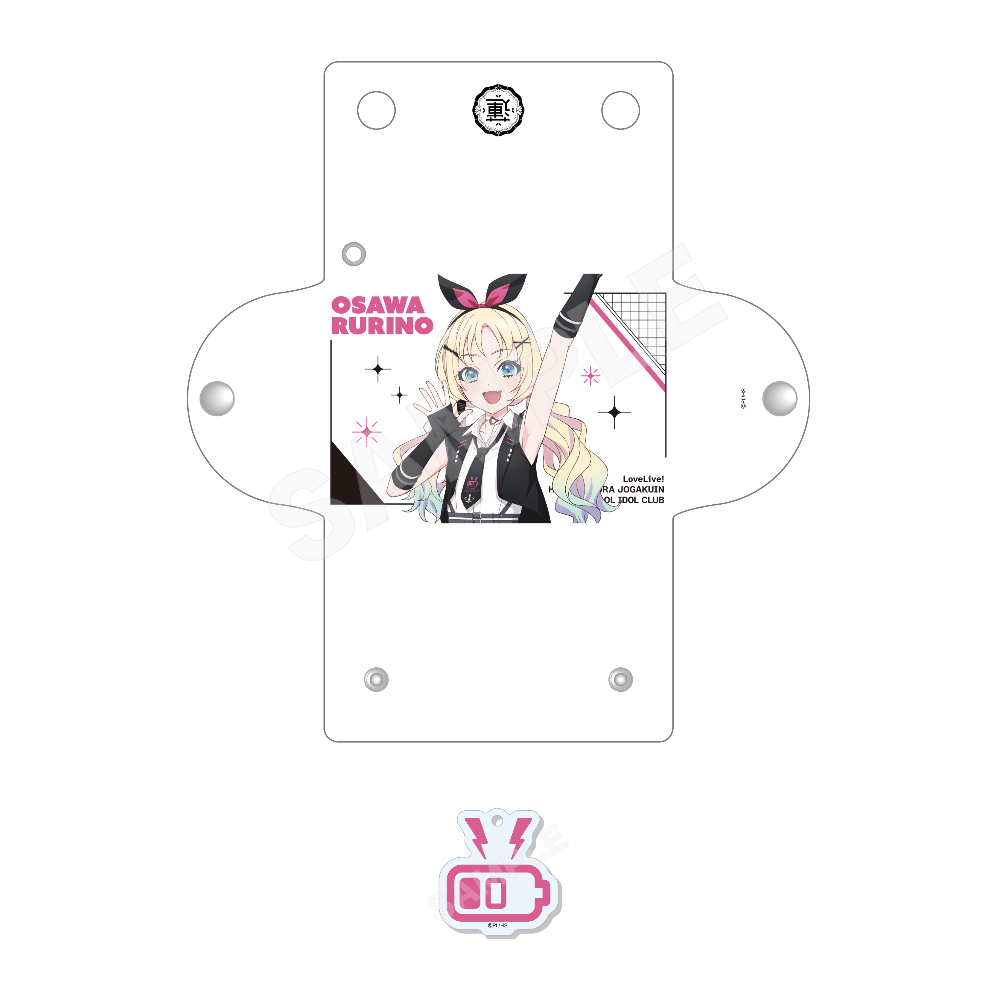 "Love Live! Hasu no Sora Jogakuin School Idol Club" Clear Multi Case with Charm C Osawa Rurino