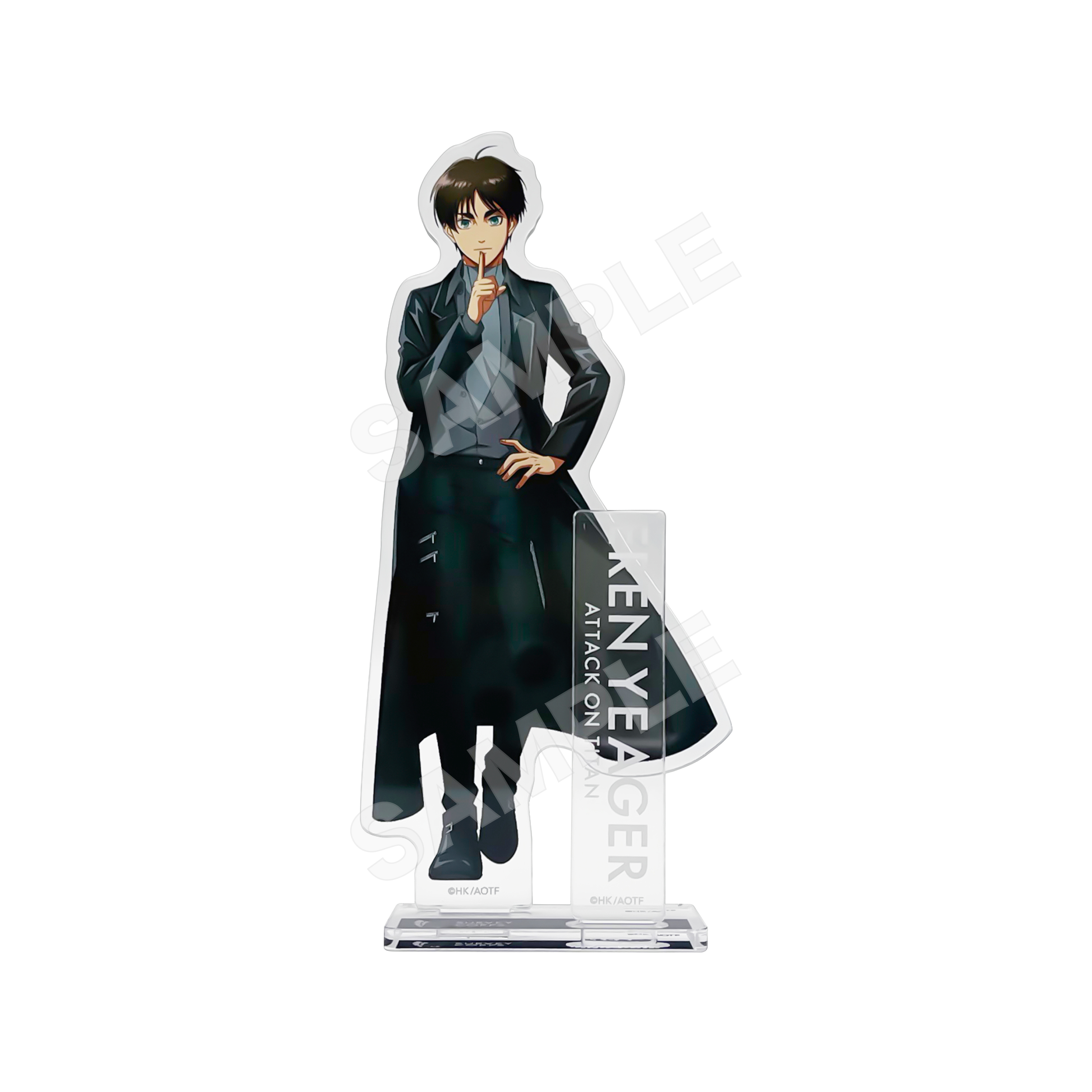 "Attack on Titan" Acrylic Stand 01 Eren (Black)