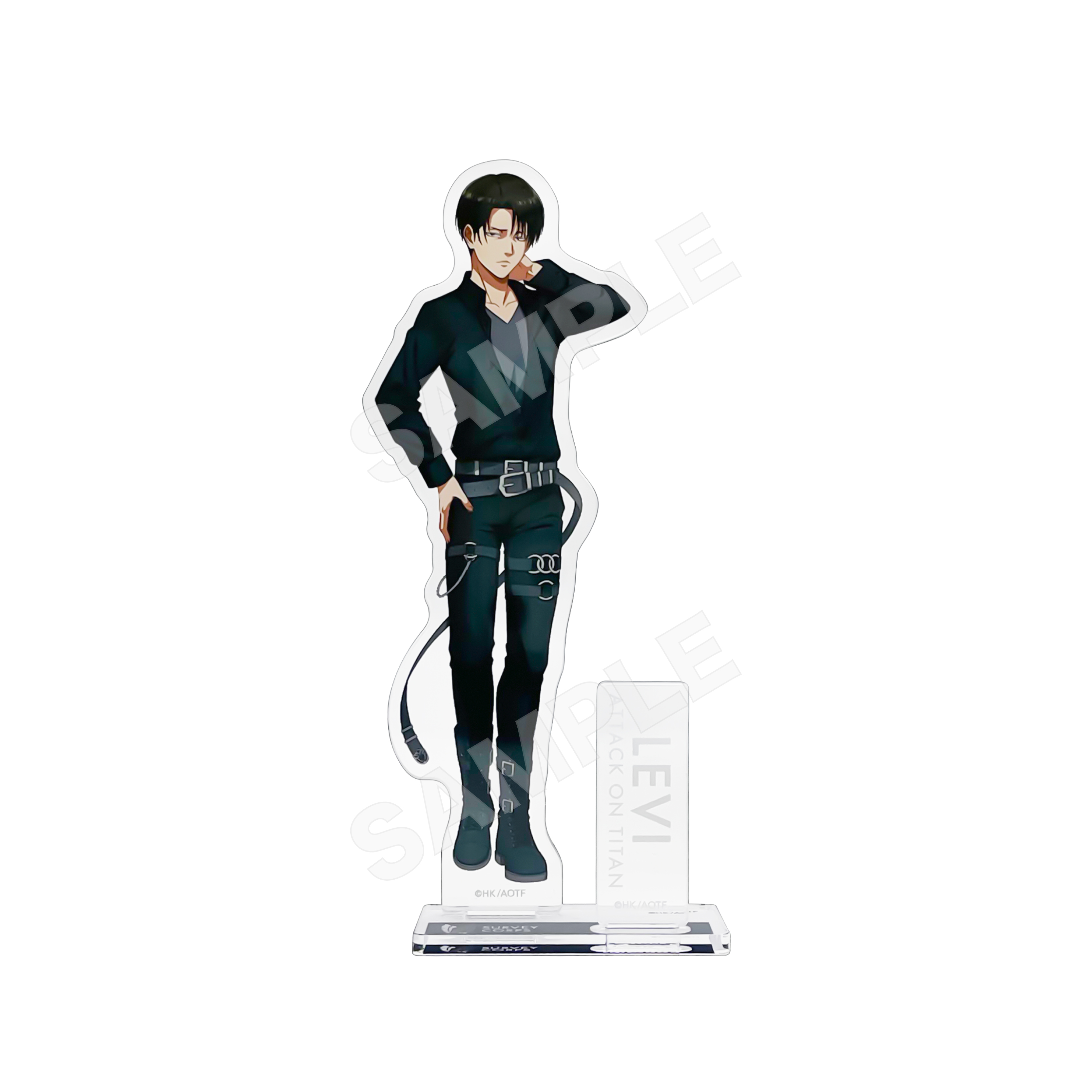 "Attack on Titan" Acrylic Stand 02 Levi (Black)