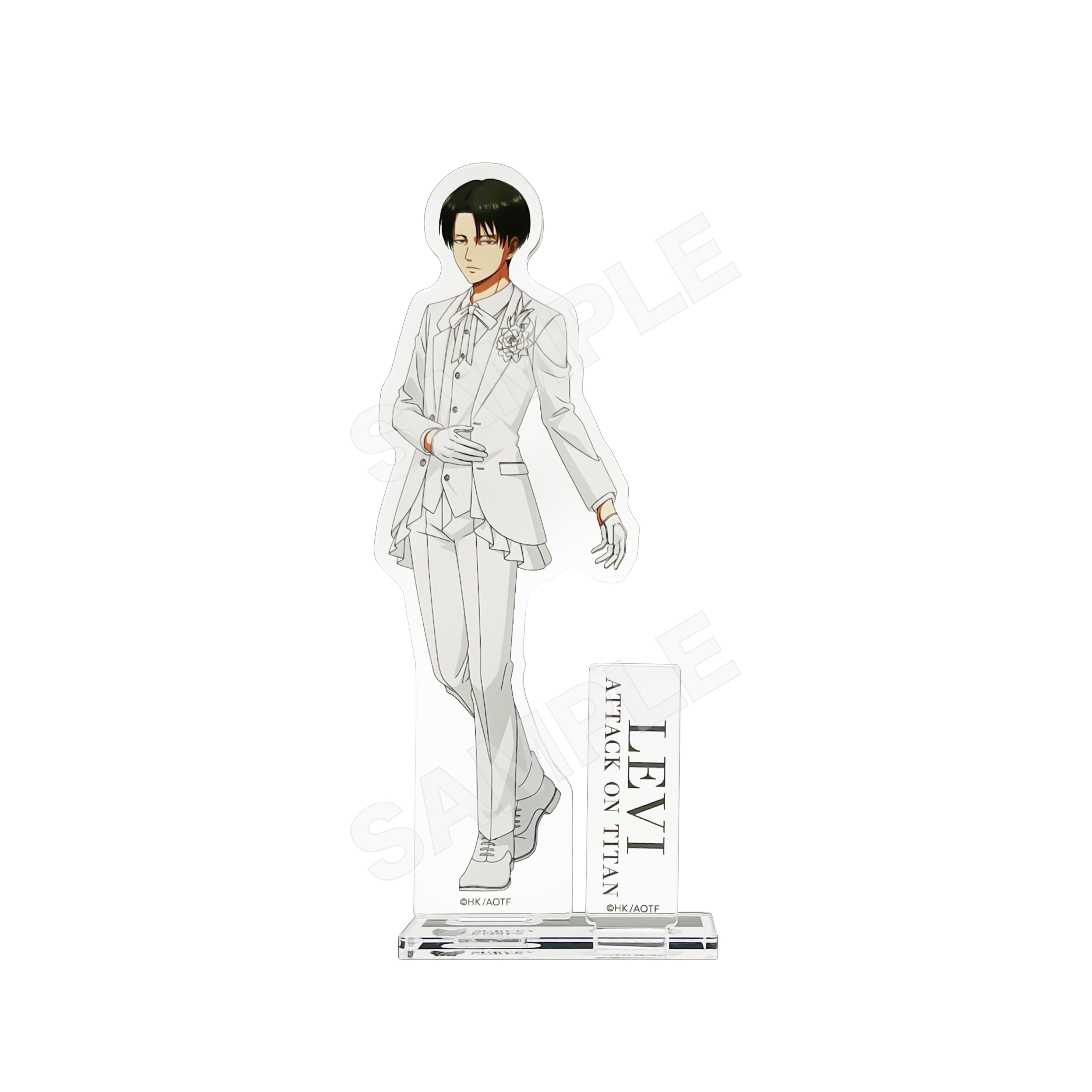 "Attack on Titan" Acrylic Stand 04 Levi (White)