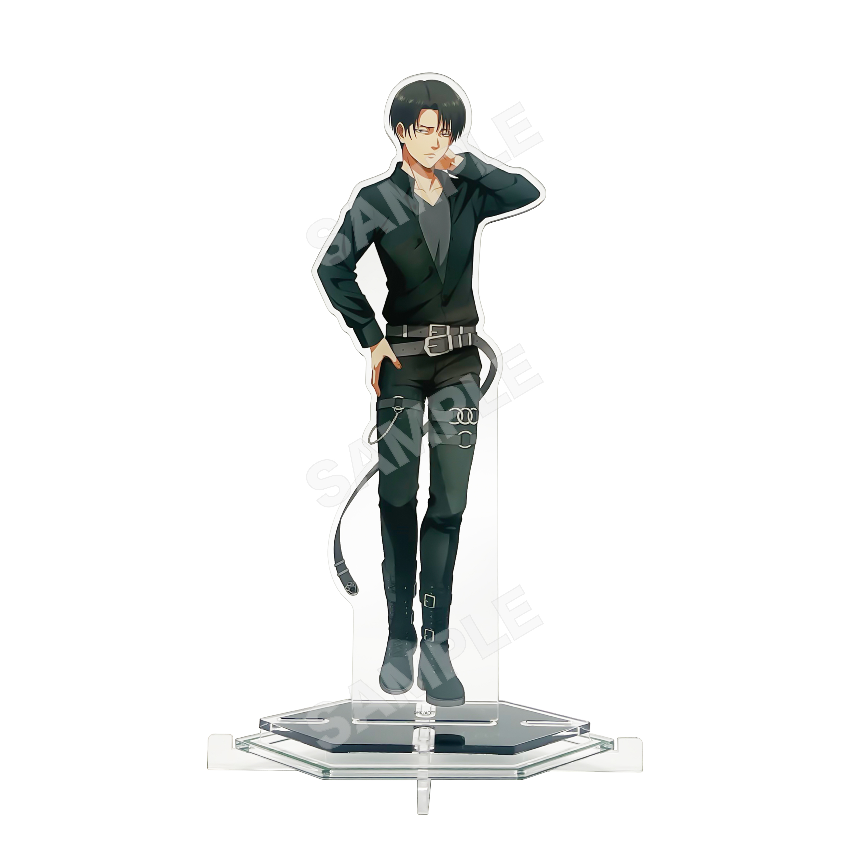 "Attack on Titan" Acrylic Stand (L) 02 Levi (Black)