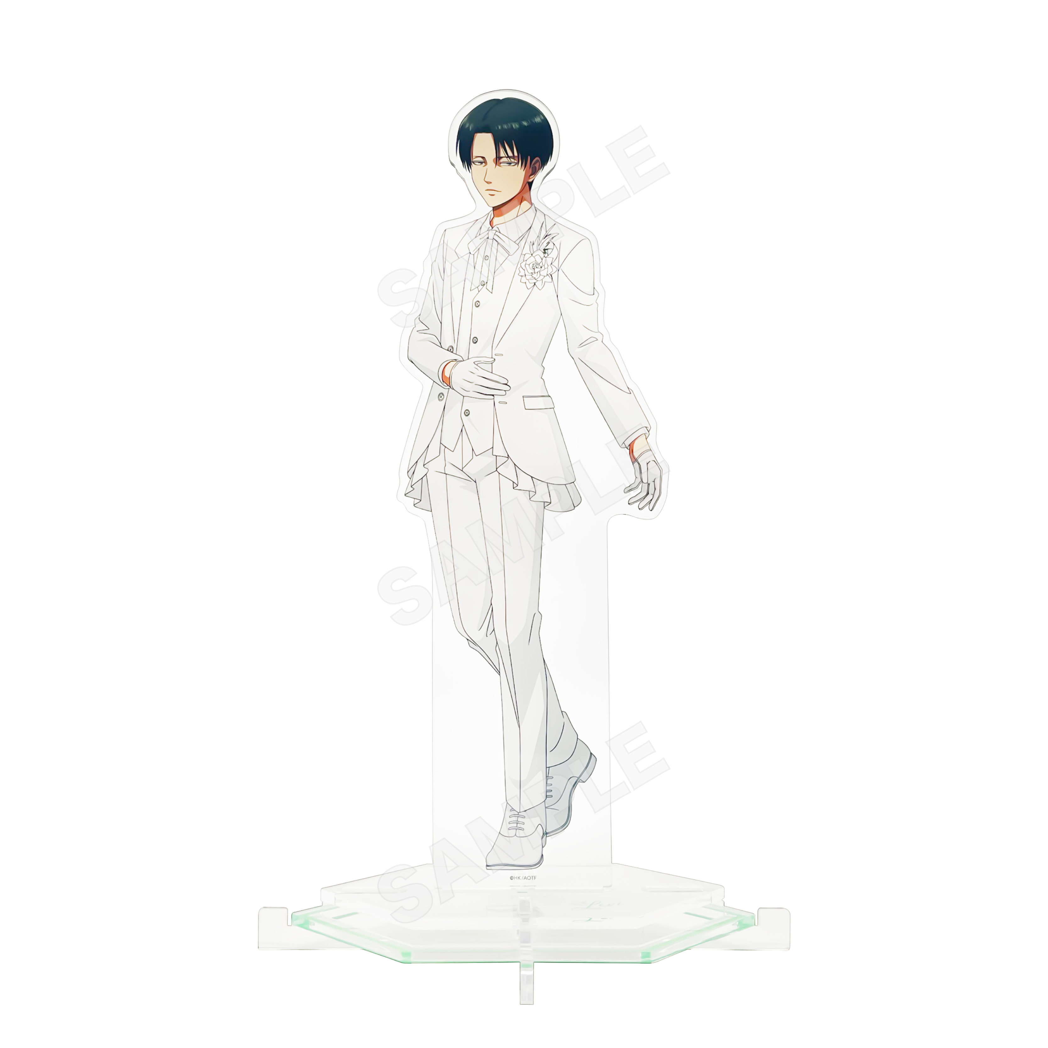 "Attack on Titan" Acrylic Stand (L) 04 Levi (White)