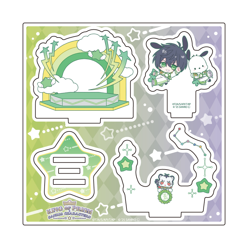 Acrylic Stand Plate "KING OF PRISM -Your Endless Call-" x Sanrio Characters 03 C (Collaboration Illustration)