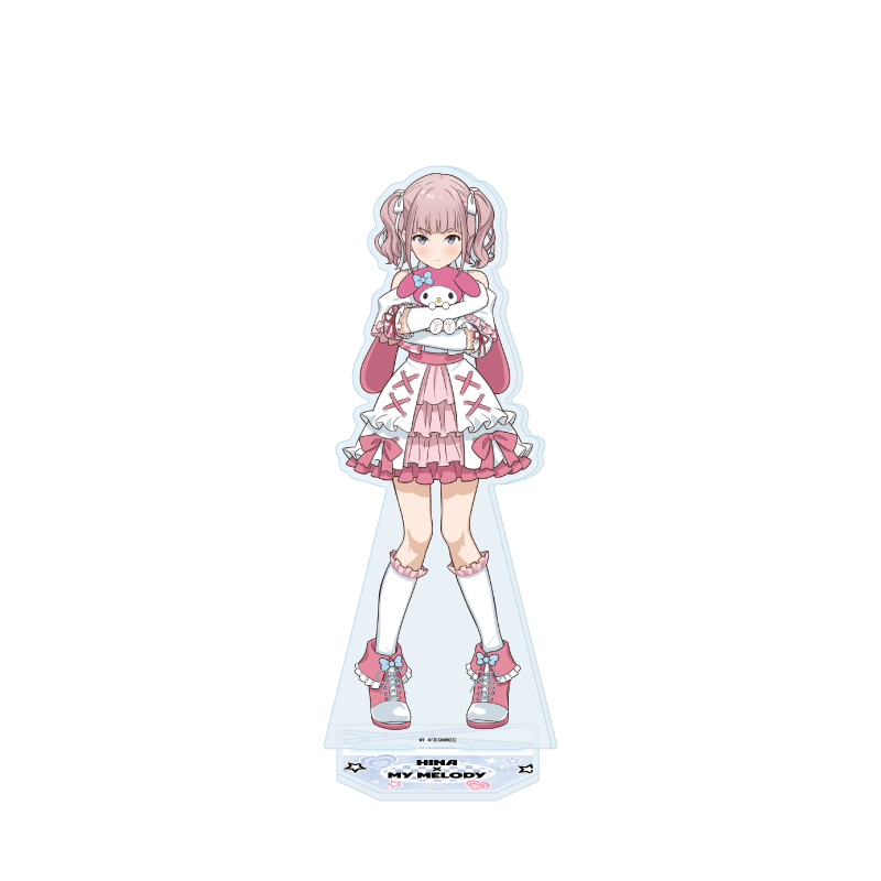 Big Acrylic Stand "Girls Band Cry" x Sanrio Characters 06 Hina x My Melody (Collaboration Illustration)