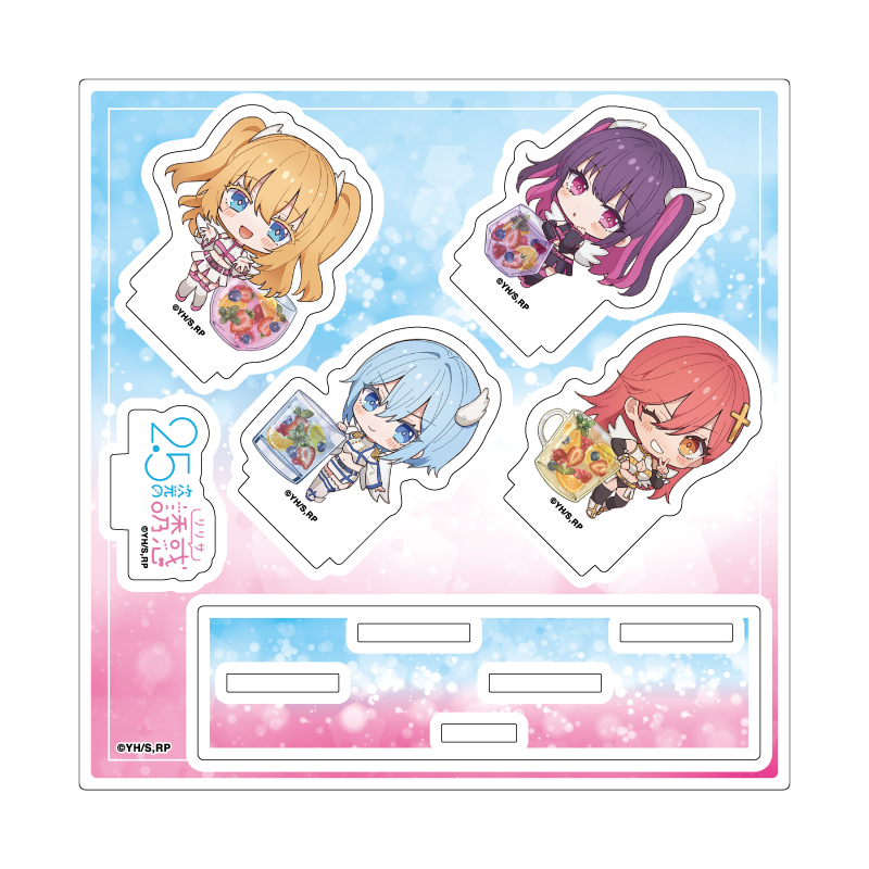 Acrylic Stand Plate "2.5 Dimensional Seduction" 01 Angel Paratroopers Drink Ver. (Mini Character Illustration)