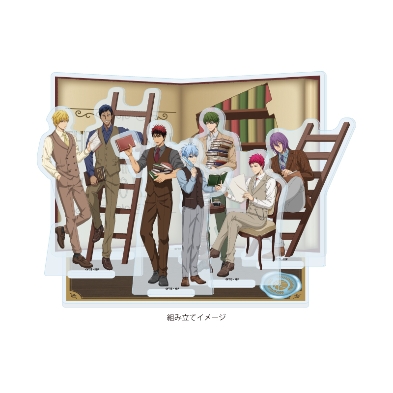 Premium Acrylic Diorama Plate "Kuroko's Basketball" 05 Antique Suit Ver. Group Design (Original Illustration)