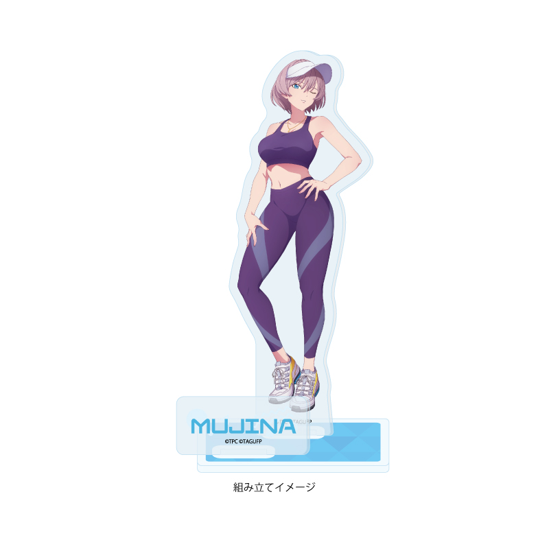 Acrylic Stand Plate "GRIDMAN UNIVERSE" 10 Mujina Sportswear Ver. (Original Illustration)