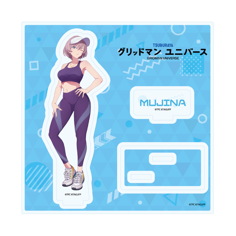 Acrylic Stand Plate "GRIDMAN UNIVERSE" 10 Mujina Sportswear Ver. (Original Illustration)