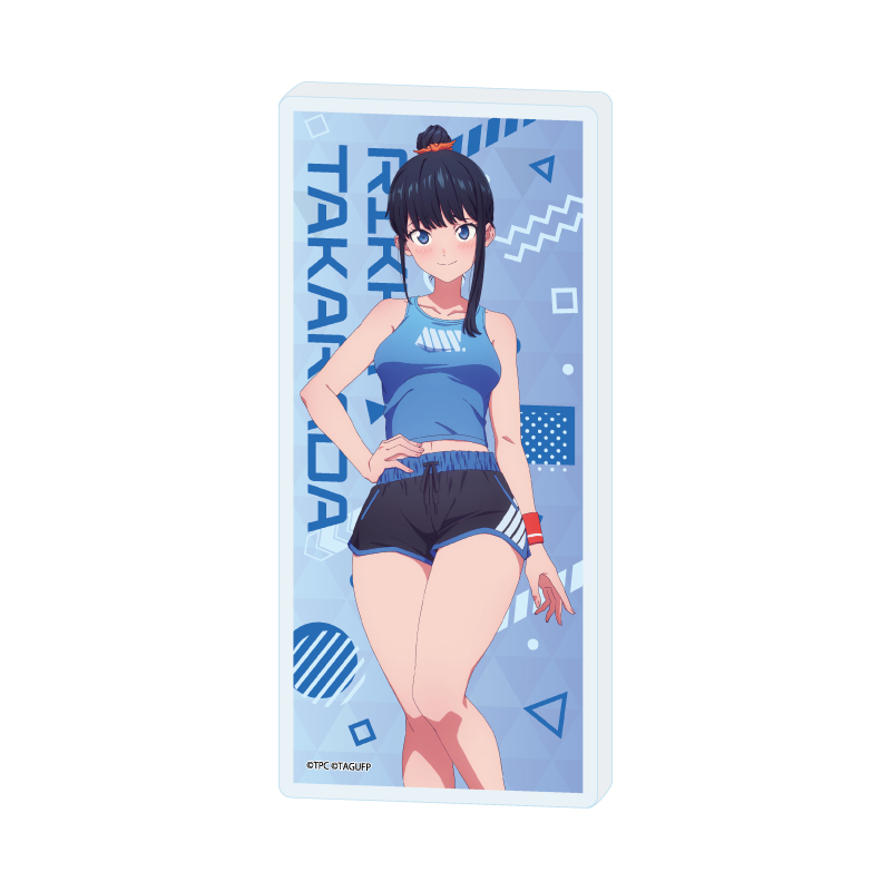 Mini Acrylic Block "GRIDMAN UNIVERSE" 01 Takarada Rikka Sportswear Ver. (Original Illustration)