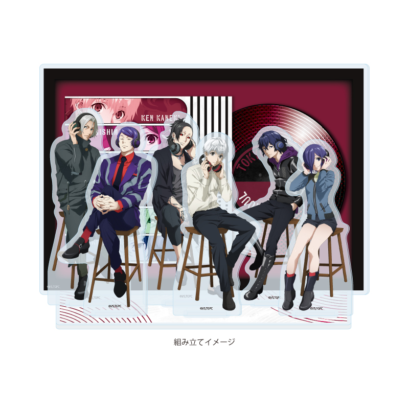 Acrylic Diorama "Tokyo Ghoul" 02 Group Design (Original Illustration)