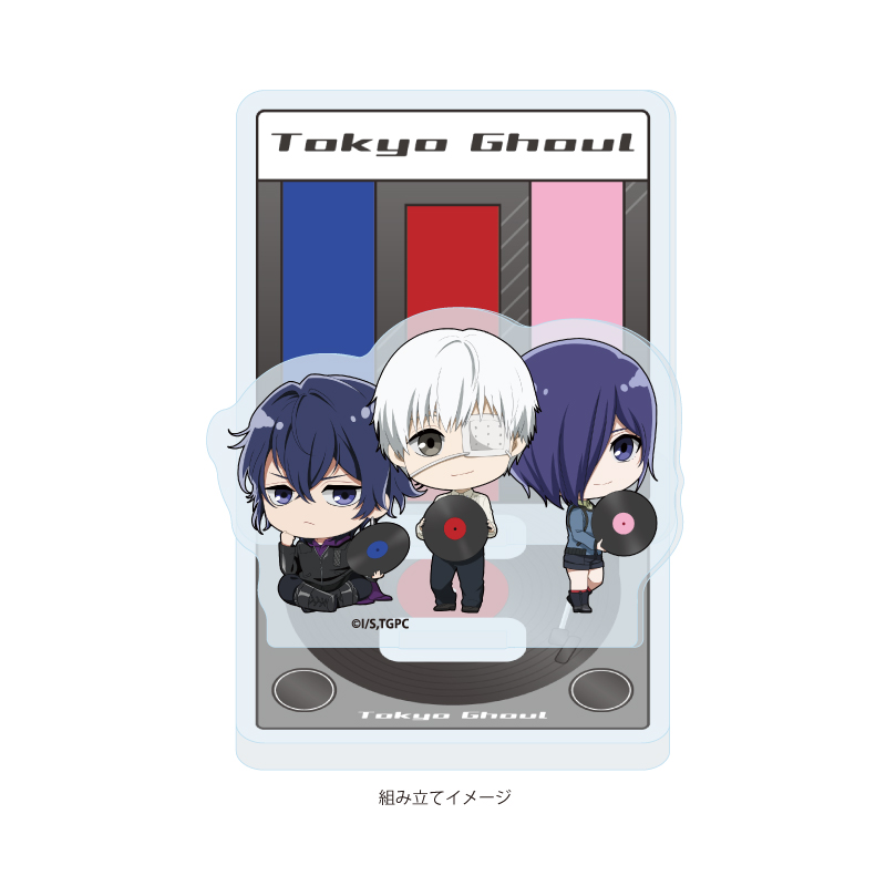 Acrylic Stand Plate "Tokyo Ghoul" 05 Kaneki & Toka & Ayato (Mini Character Illustration)