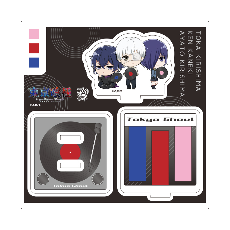 Acrylic Stand Plate "Tokyo Ghoul" 05 Kaneki & Toka & Ayato (Mini Character Illustration)
