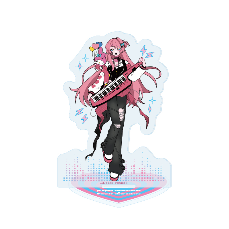 Acrylic Stand Piapro Characters x Sanrio Characters 04 Megurine Luka x My Melody (Collaboration Illustration)