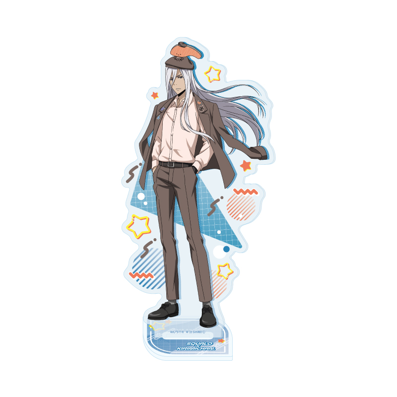Acrylic Stand "Reborn!" x SANRIO CHARACTERS 47 Squalo x KIRIMIchan. (Collaboration Illustration)
