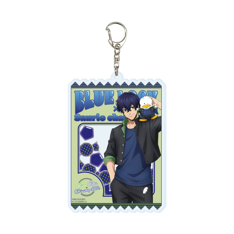 Deka Acrylic Key Chain "Blue Lock" x Sanrio Characters 31 Oliver Aiku x Ahiru no Pekkle (Collaboration Illustration)