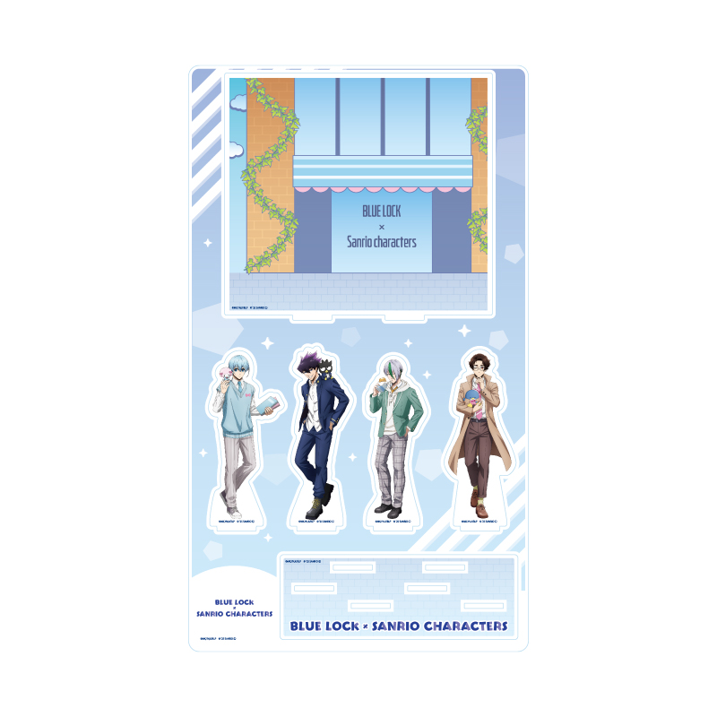 Premium Acrylic Diorama Plate "Blue Lock" x Sanrio Characters 07 B Pattern (Collaboration Illustration)