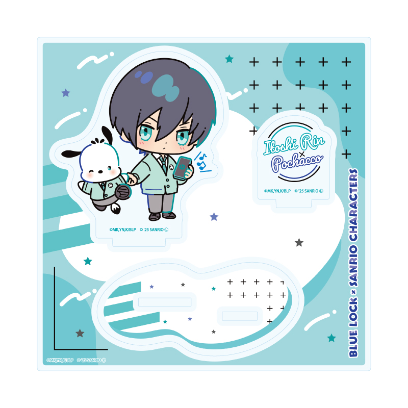 Acrylic Stand Plate "Blue Lock" x Sanrio Characters 02 Itoshi Rin x Pochacco (Collaboration Illustration)
