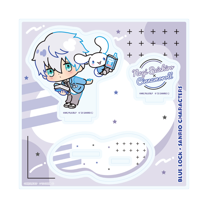 Acrylic Stand Plate "Blue Lock" x Sanrio Characters 03 Nagi Seishiro x Cinnamoroll (Collaboration Illustration)